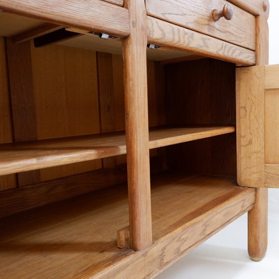 Image 1 of Credenza in stile rustico con 2 ante e 2 cassetti - anni '60