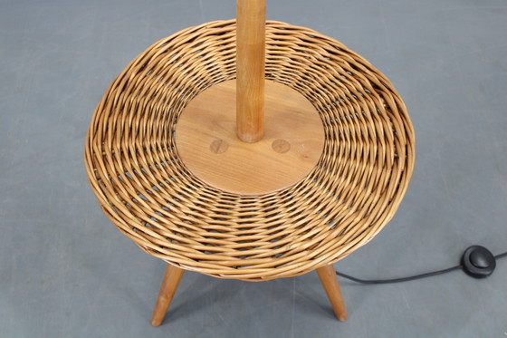 Image 1 of 1970s Jan Kalous Wooden Floor Lamp for ULUV, Czechoslovakia