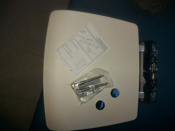 Image 1 of Asiento de ducha SMEDBO FK404 – Plegable, cromado de lujo y blanco NUEVO