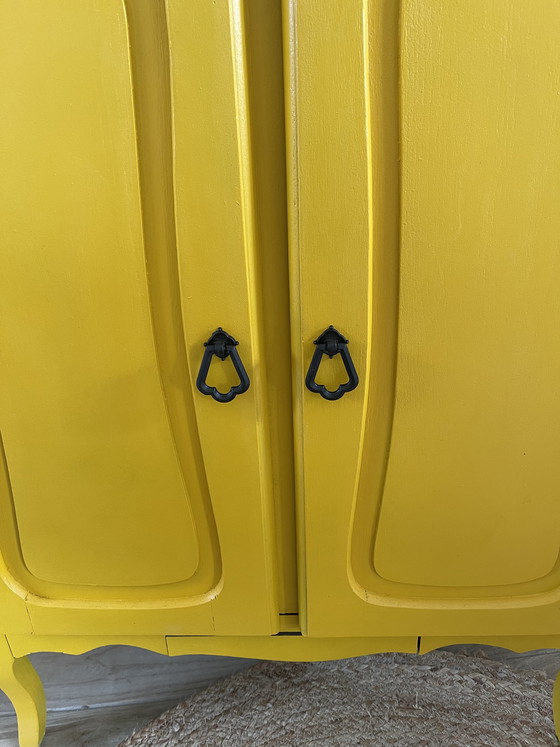 Image 1 of Antique entryway shoe cabinet