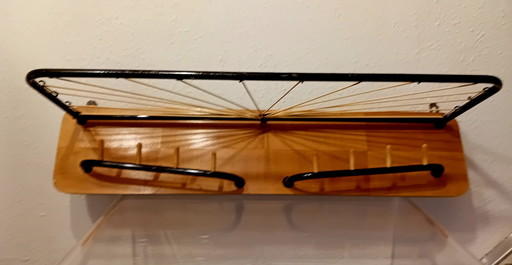 J 60 Wall Coat Rack, All Original With Plasticized Elements Adjustment Rack Of Plastic Wire