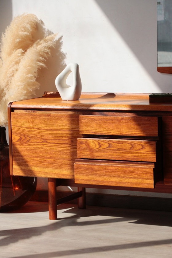 Image 1 of White Newton Teak Sideboard: Large “Petersfield” Sideboard