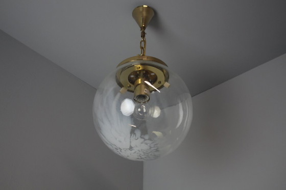 Image 1 of Suspension en verre vintage, Kamenický Šenov, 1970.