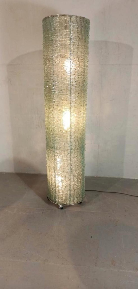 Image 1 of lampadaire vintage en verre