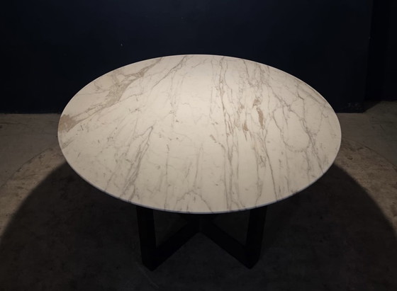 Image 1 of Poltrona Frau “Bolero” dining table Calacatta Oro Marnle matt finish