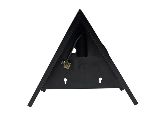 Image 1 of Lacri design - Era espacial - lámpara de pared - vidrio - metal - posmoderno - años 80