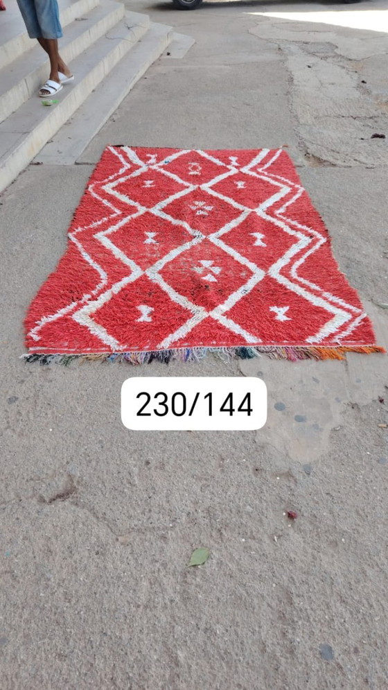 Image 1 of Handgeknoopt Berber Kleed Wol 230x144cm