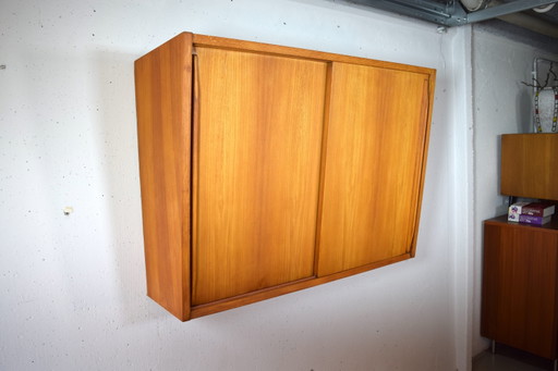 Mobiletto a muro di metà secolo, mensola vintage, mobiletto sospeso – wandkast, Wood, Plastic (photo 2 of 8)