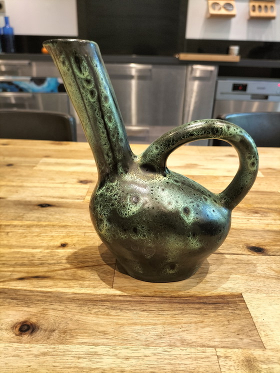 Image 1 of Vintage Signed Ceramic Pitcher