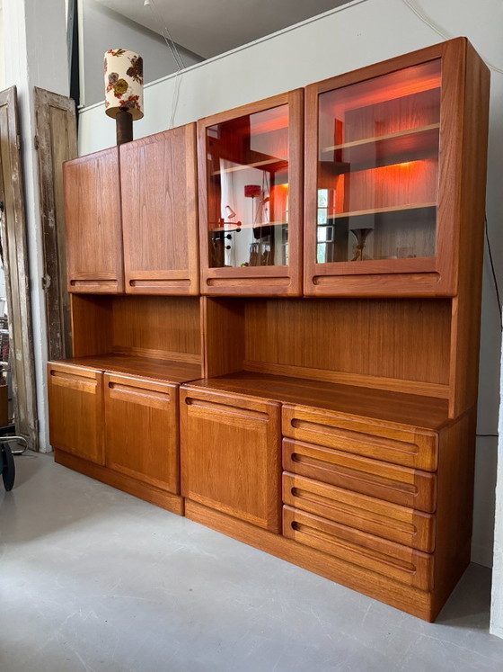 Mobile a parete Dyrlund design danese, Wall Unit, Armadi a muro vintage – Vetro, Legno (photo 2 of 10)
