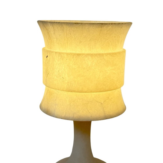 Image 1 of Lámpara de mesa de alabastro - Estilo neoclásico - Cáliz