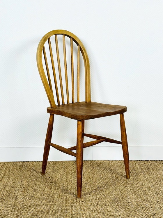 Image 1 of Sedia Windsor vintage in rovere e olmo, 1960