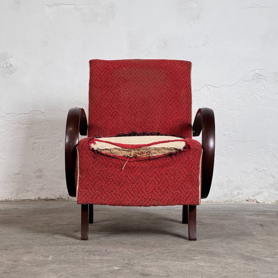 Image 1 of Coppia di poltrone Halabala H-410, anni '30 – Art Déco cecoslovacco