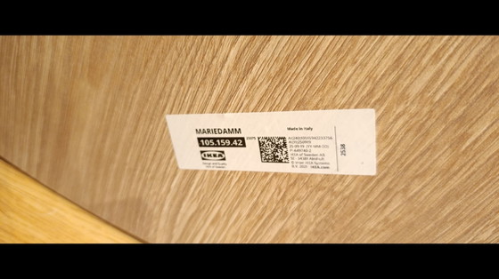 Piano tavolo rotondo Ikea 150 cm, spessore 18 mm, Tavoli da pranzo, MDF, Legno, Beige (foto 4 di 5)