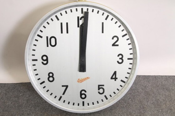 Image 1 of Two-sided Ericsson station clock, 1960s