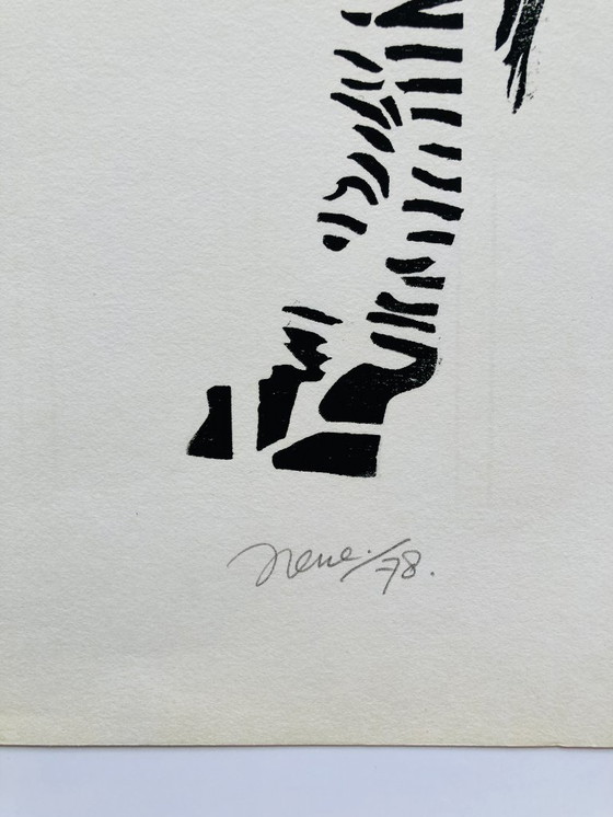 Image 1 of Irene Wolfferts - Zèbre - Vintage années 70