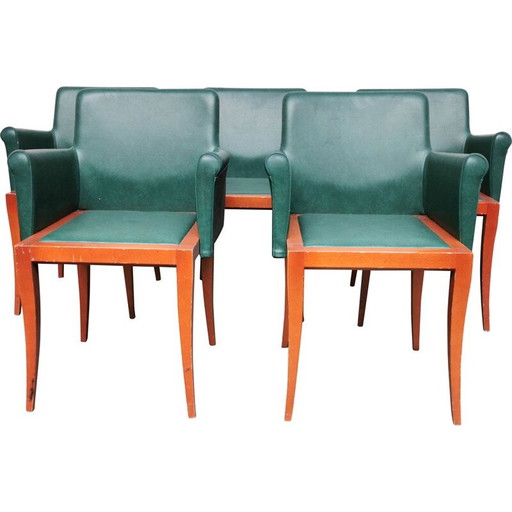 Sedia a ponte vintage in legno massello di Didier Gomez per Ligne Roset
