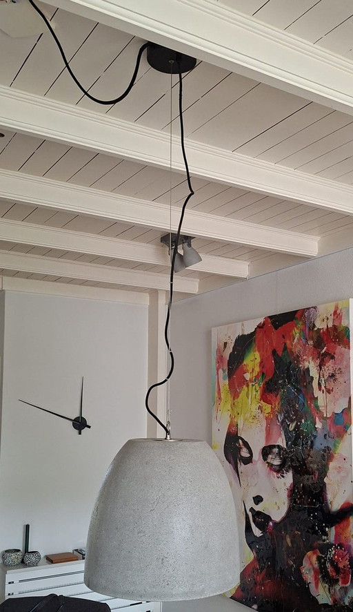 2 lampade a sospensione in cemento