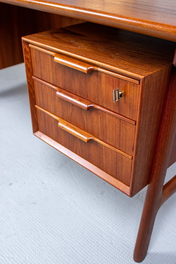 Image 1 of Omann Jun Model 75 Desk Teak Vintage Mid Century Danish