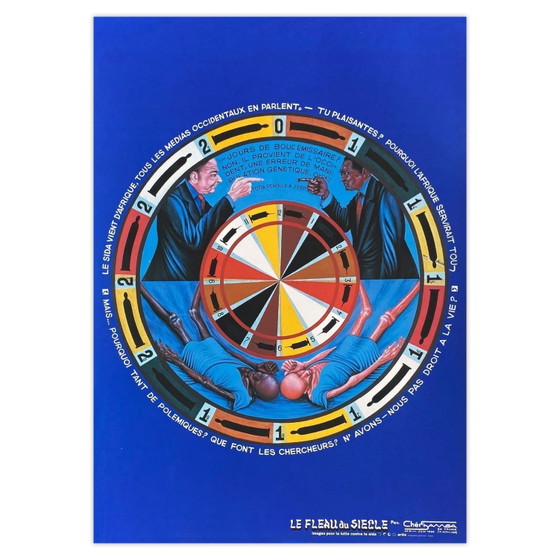 Chéri SAMBA Poster Le Fléau du Siècle (SIDA) 1993 – Paper (photo 2 of 5)