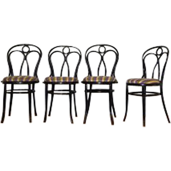 Image 1 of Set of 4 vintage Thonet chairs, 1950s