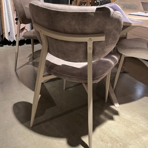 Gomba Stof Goldy Clay Set van 4 – Pronto Wonen, eetkamerstoelen, Plastic, Textile (photo 2 of 3)