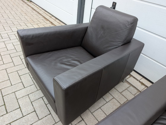 Image 1 of 2x De Sede DS-4 Design Armchair Dark Brown Leather 