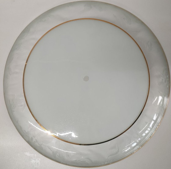 Image 1 of Large vintage 1960s/70s glass ceiling light.