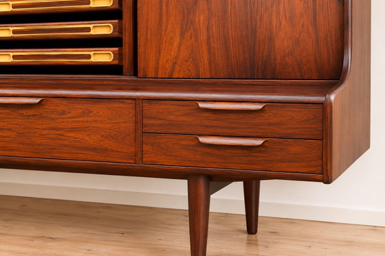 Credenza con vetrina danese vintage in palissandro, ES Møbler Silkeborg, Model 87, Anni '60 (foto 6 di 8)