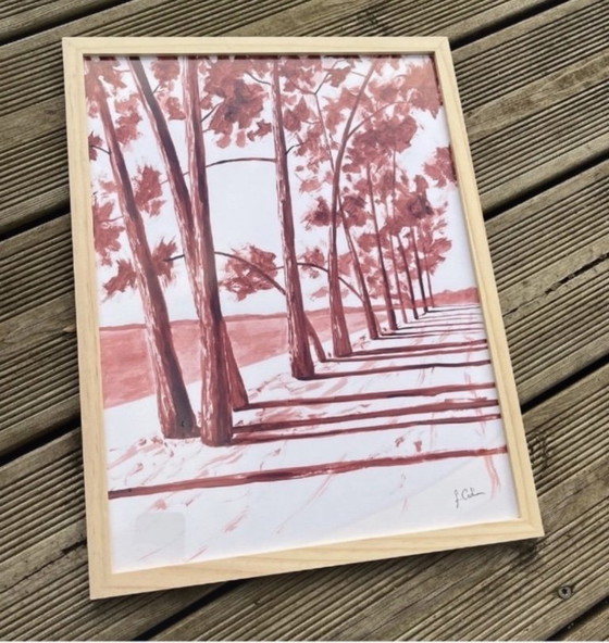 Image 1 of Inchiostro su carta fabriano 300g.  Formato 40x30cm.