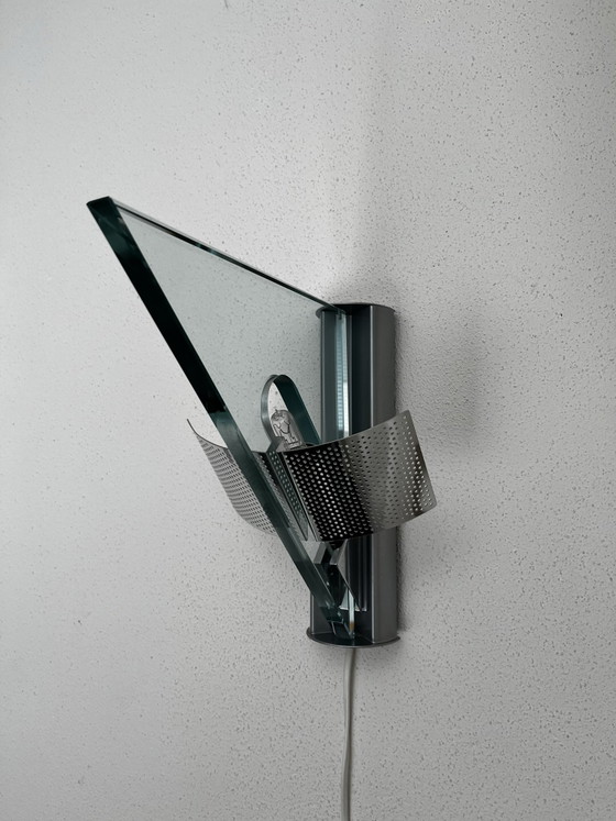 Artemide 1986, Icaro Wall light by Carlo Forcolini – Chrome, Glass (photo 2 of 5)