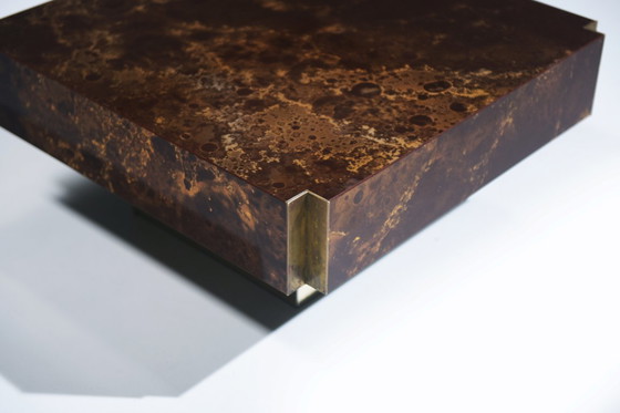 Image 1 of Zeldzame salontafel ‘Éruption Solaire’ - Guy Lefevre - Ligne Roset / Roche Bobois