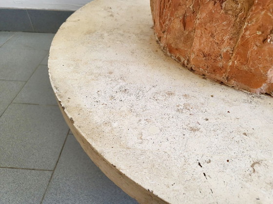 Image 1 of Vintage 1980s Magnussen Ponte coffee table in Mactan stone.