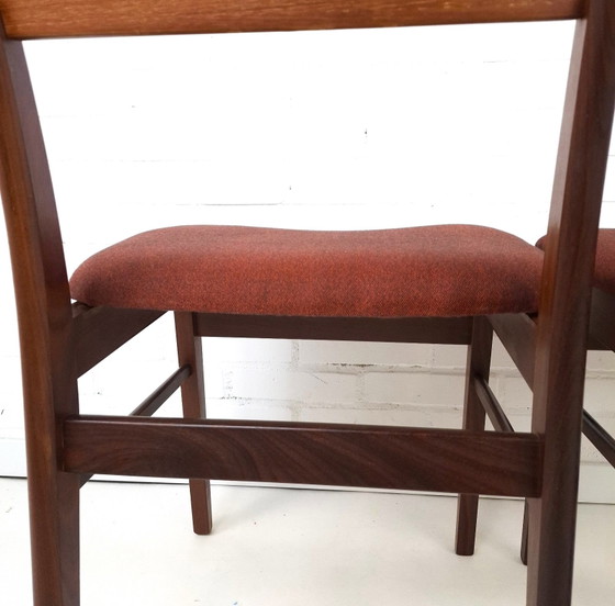Image 1 of 6x vintage eetkamerstoel Deens design jaren 70