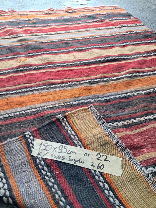 Kilim turco tessuto a mano 150x95cm