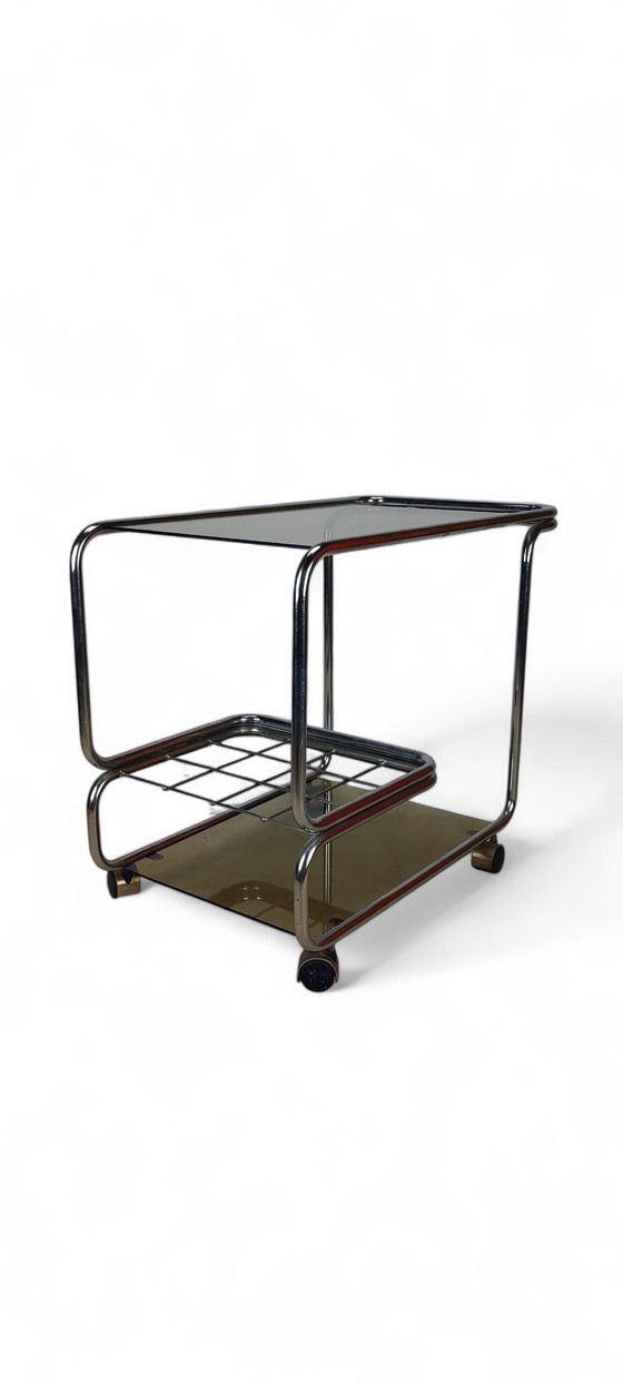 Image 1 of Chariot à boissons de l'ère spatiale à cadre tubulaire 1970