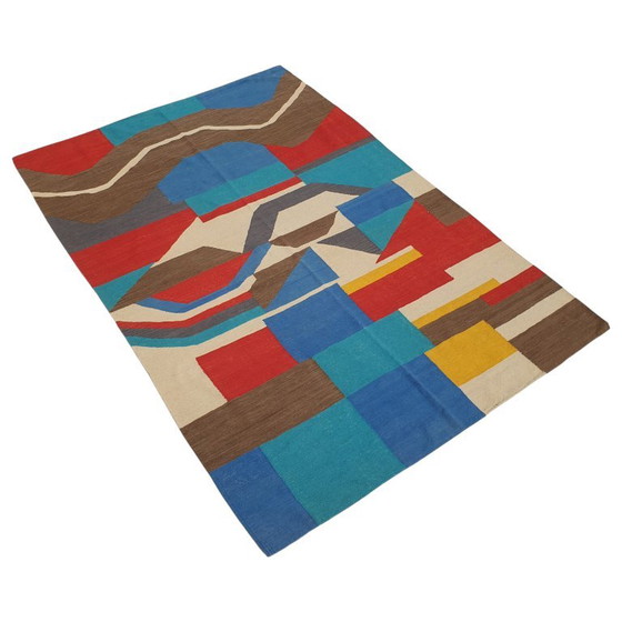 Tapis Tapisserie Sonia Delaunay Serpent Noir | Laine Fait Main | 208×308 cm – Cotton (photo 3 of 12)