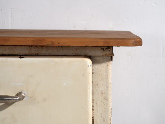 Tavolo da lavoro industriale con cassetti (c.1940) #75 – Tavoli da pranzo, Iron, Rustic (photo 36 of 40)