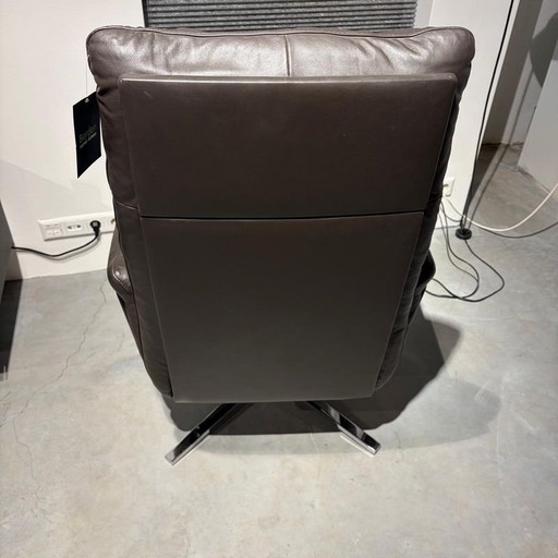 FM-0111/11 FAUTEUIL SHELBY RELAX EN CUIR T49 ESPRESSO AVEC REPOSE-PIEDS – Leather