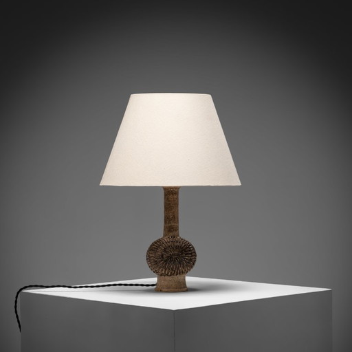 Model ‘812’ Stoneware Table Lamp by Jette Hellerøe for Axella, Denmark 1960s – tafellampen, Ceramic