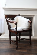 Antique English Armchair of Solid Wood
