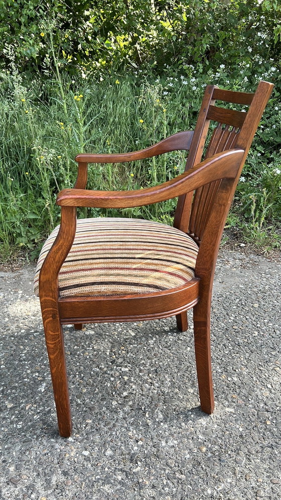 Image 1 of 4 Bannink Jugendstil Eetkamer Armstoelen