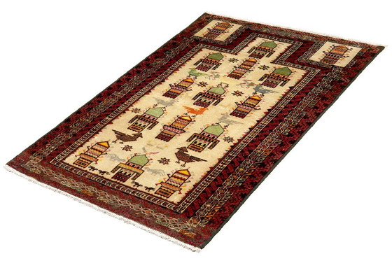 Image 1 of Handgeknoopt Heritage vloerkleed 128 x 70 cm