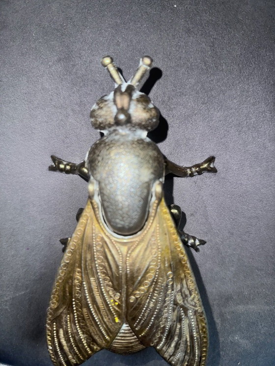 Vintage ashtray in the shape of a fly – Decorative Objects, Brass, Copper (photo 2 of 10)