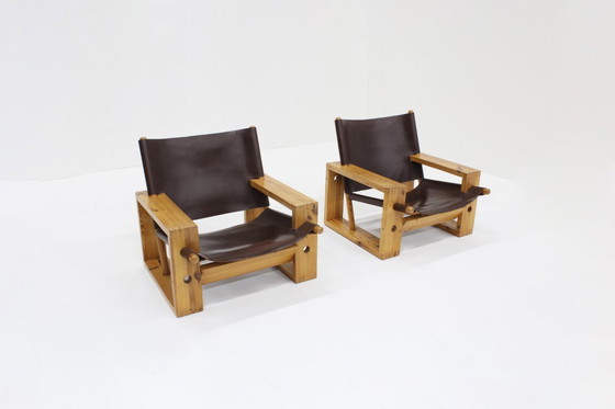 Image 1 of Fauteuils vintage Ate van Apeldoorn Houtwerk Hattem 1960