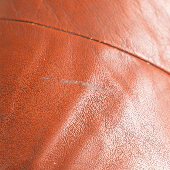 Image 1 of COPPIA DI POLTRONE VINTAGE IN PELLE ARANCIO ANNI ’70 MODERNARIATO