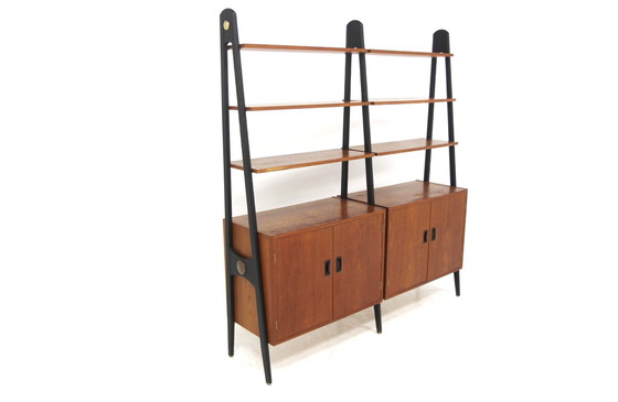 Image 1 of Bibliothèque Scandinave "Double" en Teck, Suède, 1950