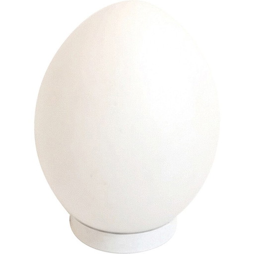 Vintage egg lamp in white opaline, 1970