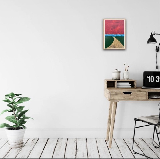 Image 1 of Acryl op papier. Formaat 30x21cm.