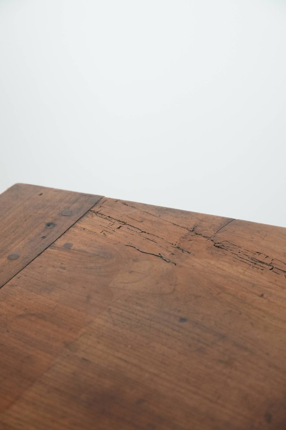 Image 1 of Antique French dining table made of fruit tree wood
